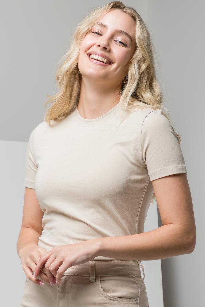 Short Sleeve T Shirt Natural Tops T Shirts Ackermans