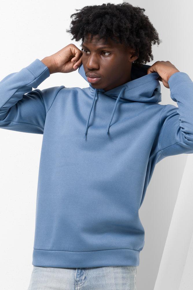 Blue grey hoodie online