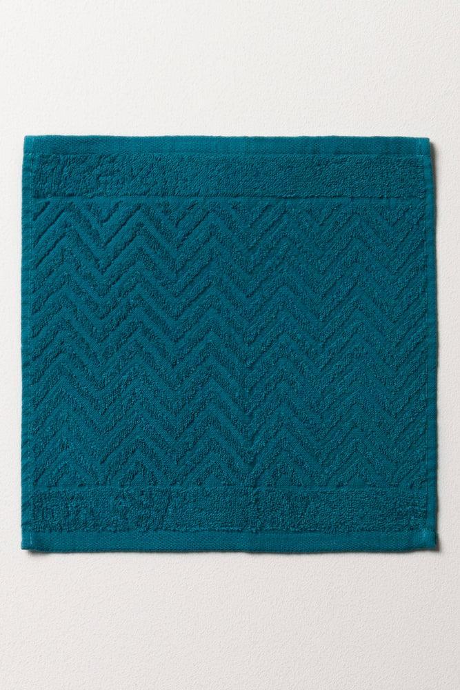 Textured Face Cloth Blue
