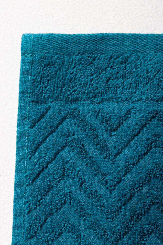 Textured Face Cloth Blue