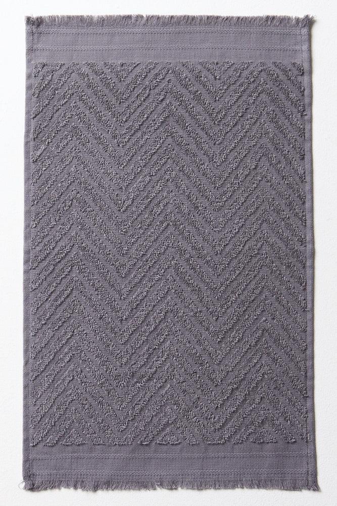Textured Guest Towel Grey Towels Ackermans