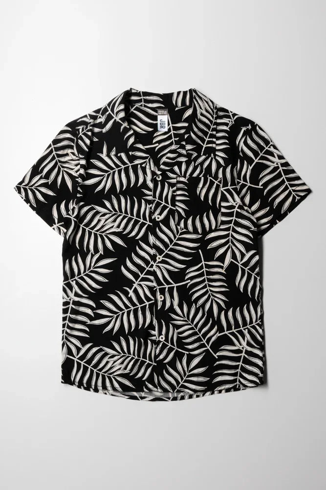 Short Sleeve Shirt Black & White