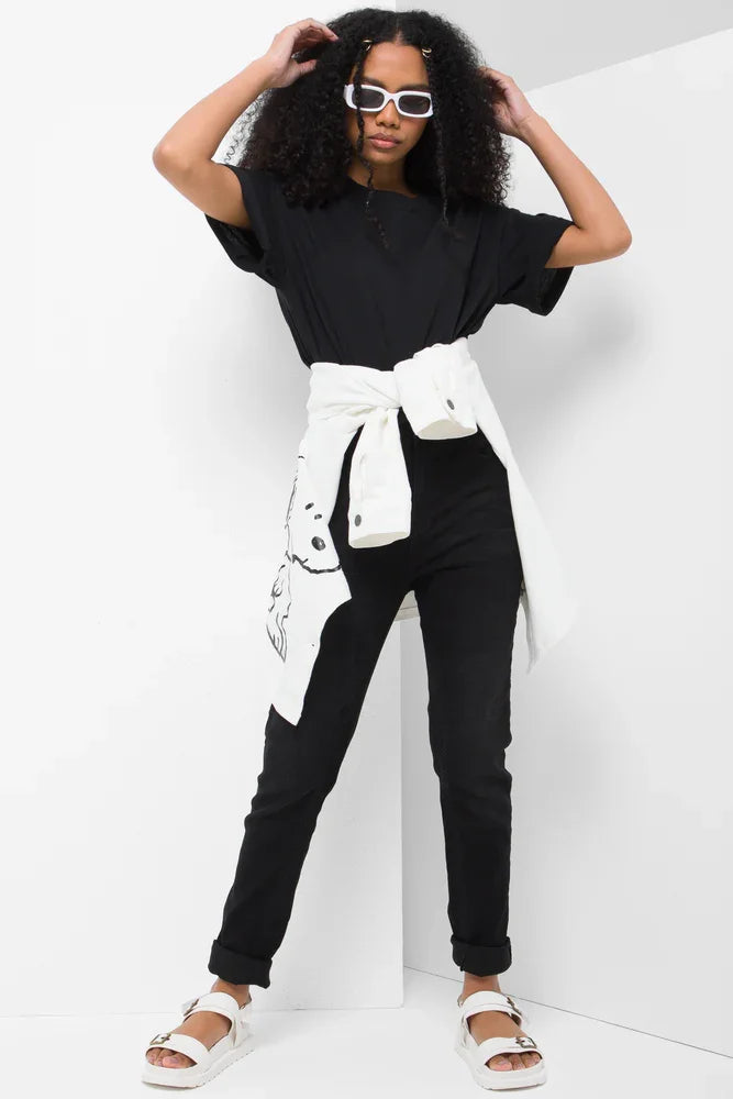 Skinny Denim Jeans Black