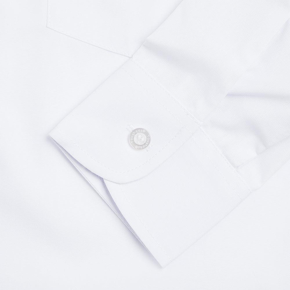 Boys School Long Sleeve Collar Shirt White Toughees (4)