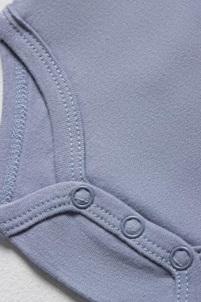 4 Pack Long Sleeve Bodyvests Blue (2)
