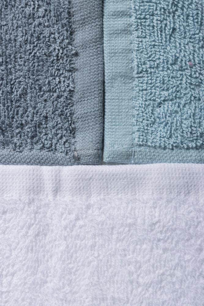 3 Pack Face Cloths Blue & White