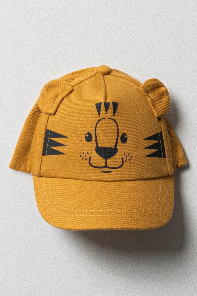 Tiger Novelty Peak Cap Yellow