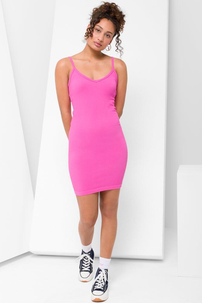 Women pink dresses clearance