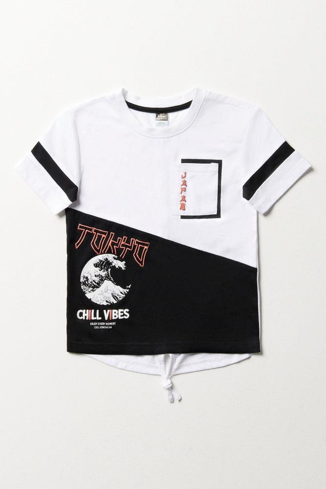 Tuxedo Short Sleeve T Shirt Black White Tops T Shirts Ackermans