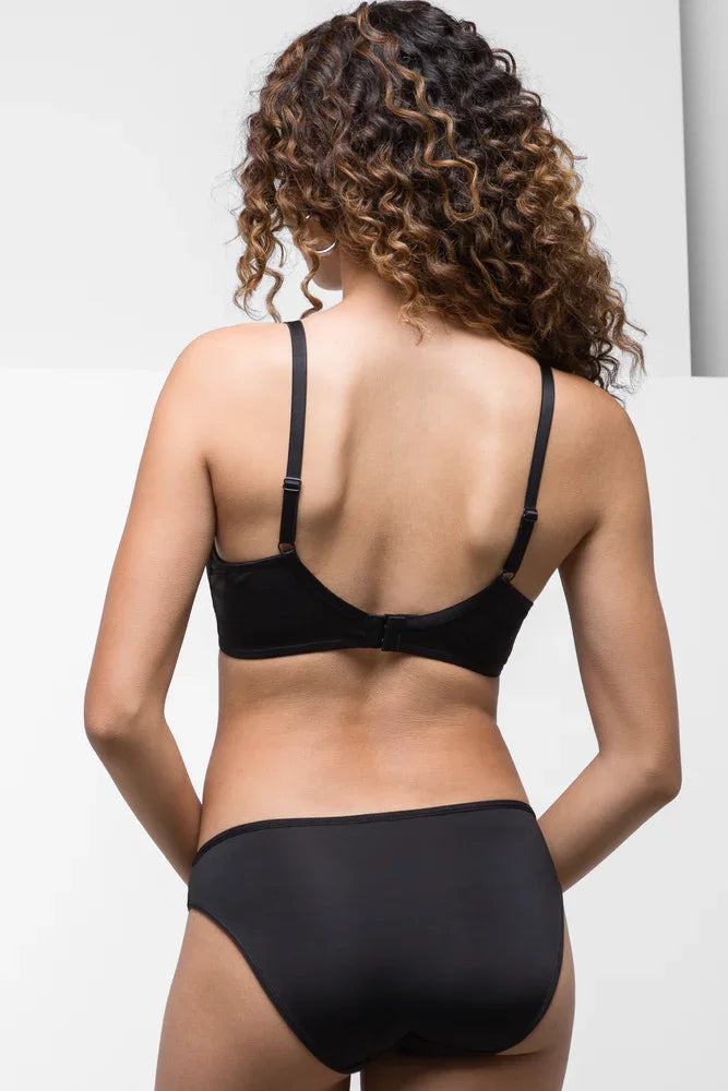 2 Pack T-Shirt Bras Black & Natural (3)