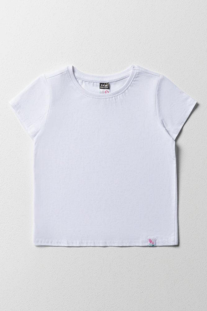 Short Sleeve T Shirt White Tops T Shirts Ackermans