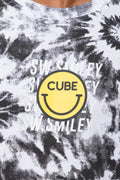 Cube X S.W. Smiley Tie Dye Short Sleeve T-Shirt Grey (3)