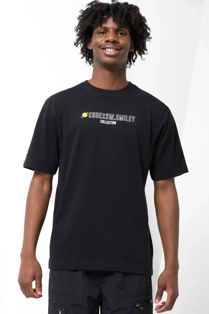 Smiley T-Shirt Black