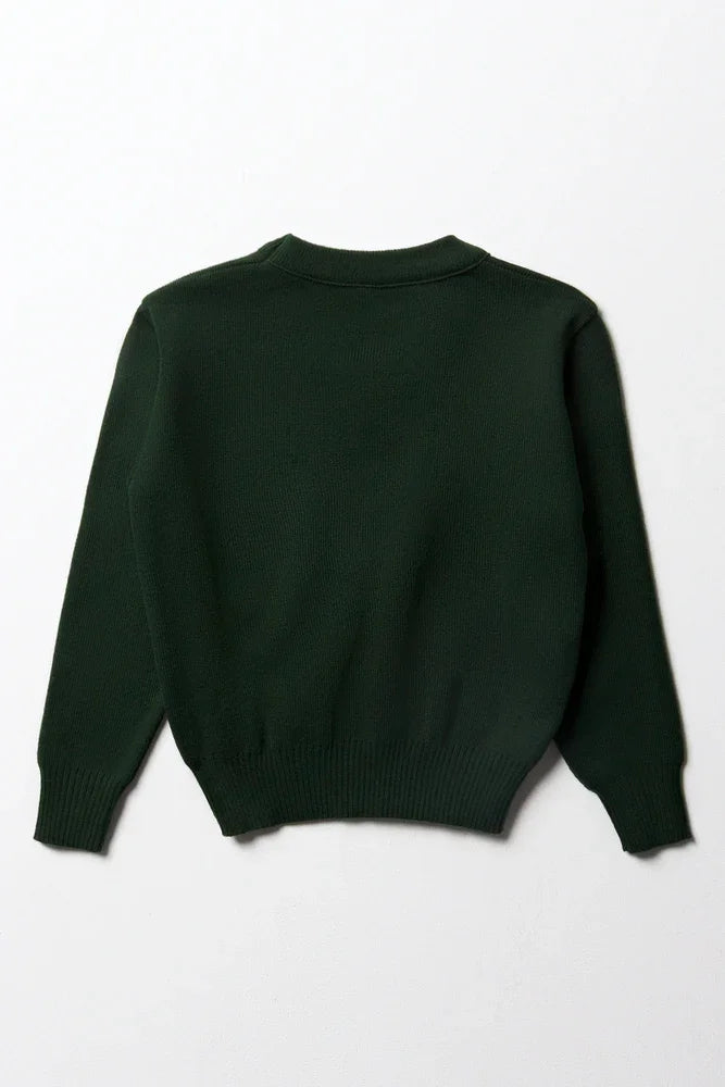 Unisex School Long Sleeve Jersey Green (3)
