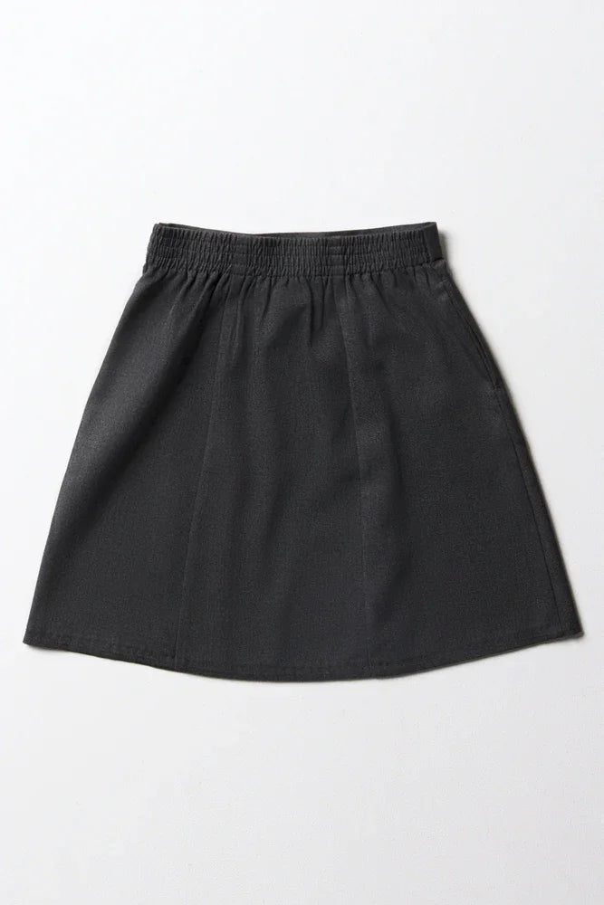 Girls School Skirt Grey (2)