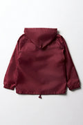 Unisex School Rain Jacket Maroon (4)