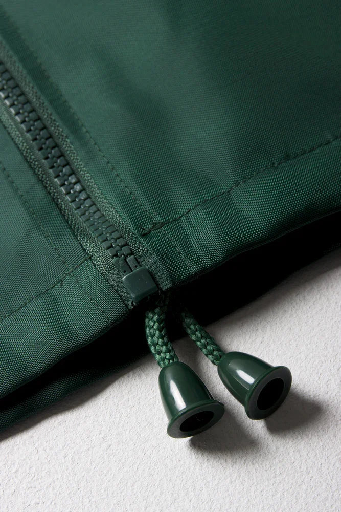 UNISEX RAIN JACKET BOTTLE GREEN PRIMARY