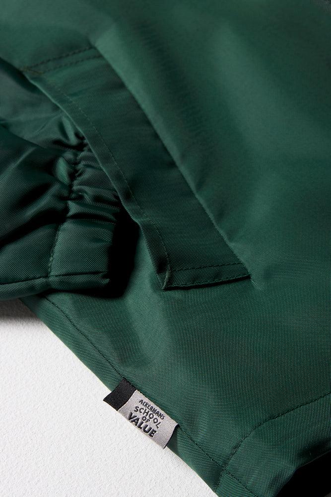 UNISEX RAIN JACKET BOTTLE GREEN PRIMARY (2)