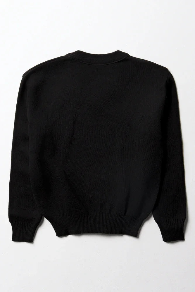Unisex School Long Sleeve Jersey Black (3)