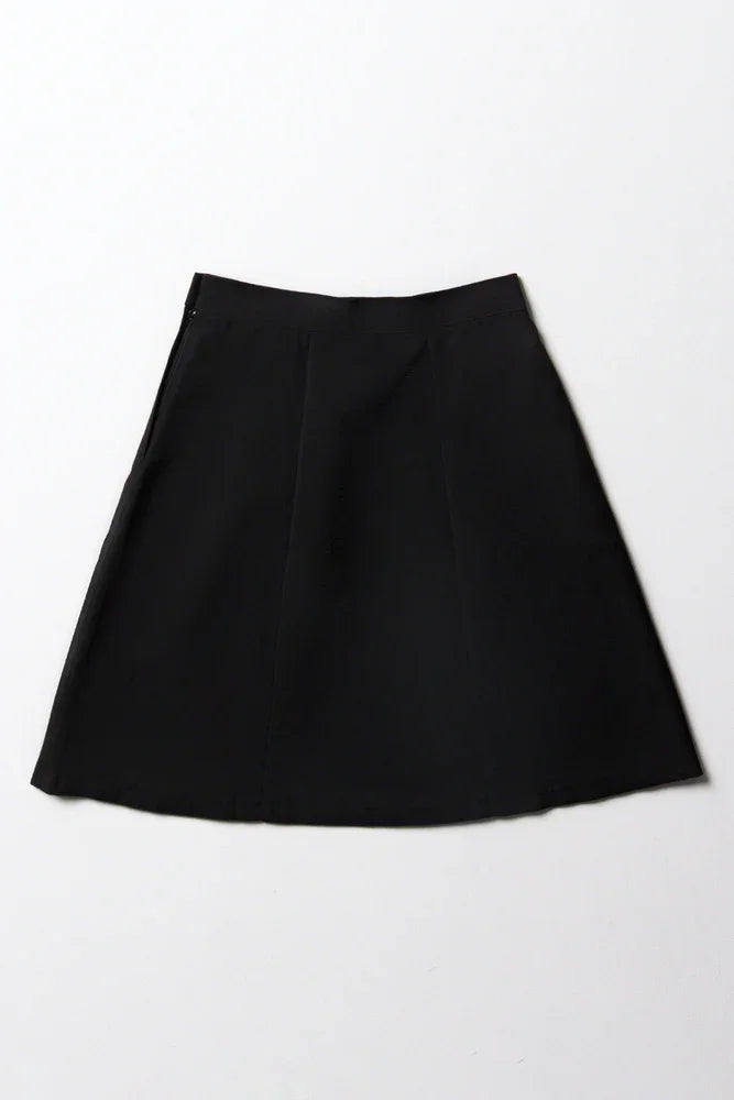Girls School Skirt Black (6)