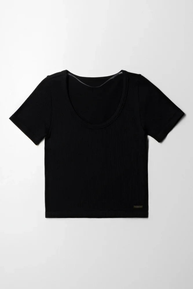 Seamless T-Shirt Black