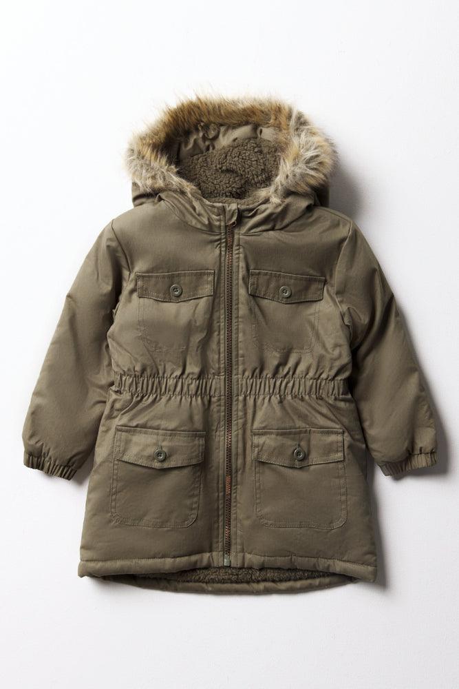 Parka Coat Green Jackets Knitwear Ackermans
