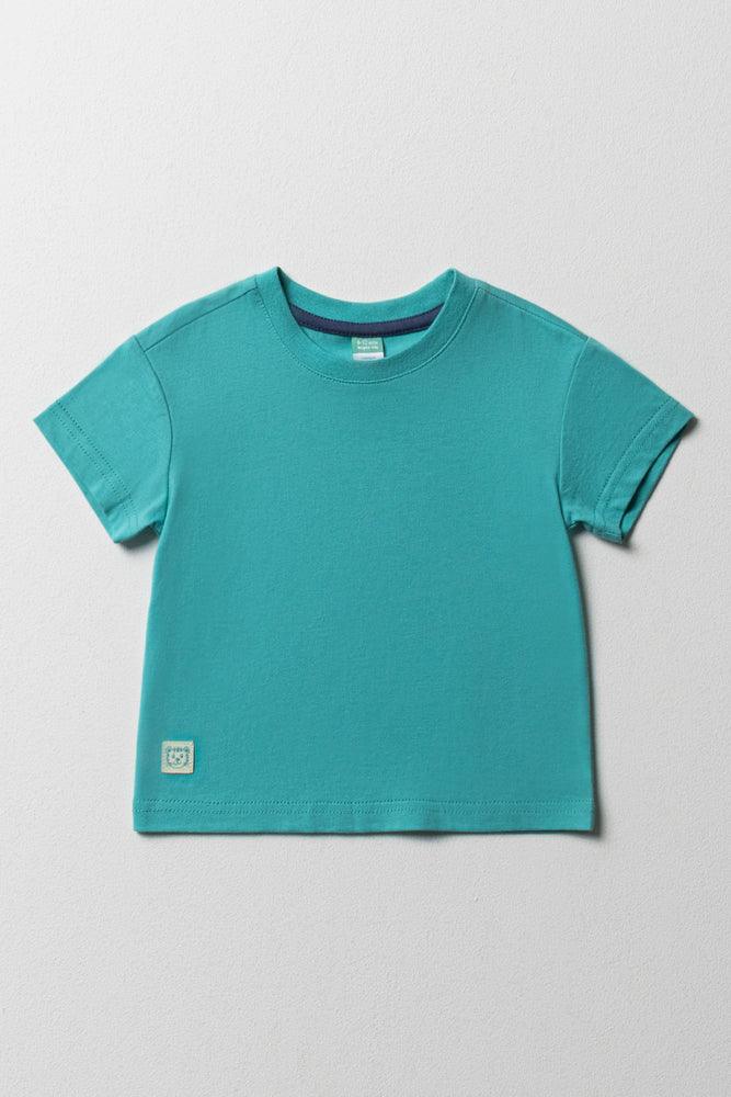 Short Sleeve T Shirt Teal Tops T Shirts Ackermans