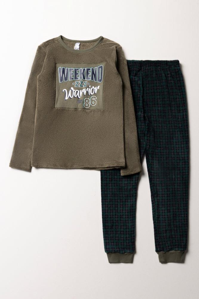 Weekend Long Sleeve Pyjamas Green Ackermans