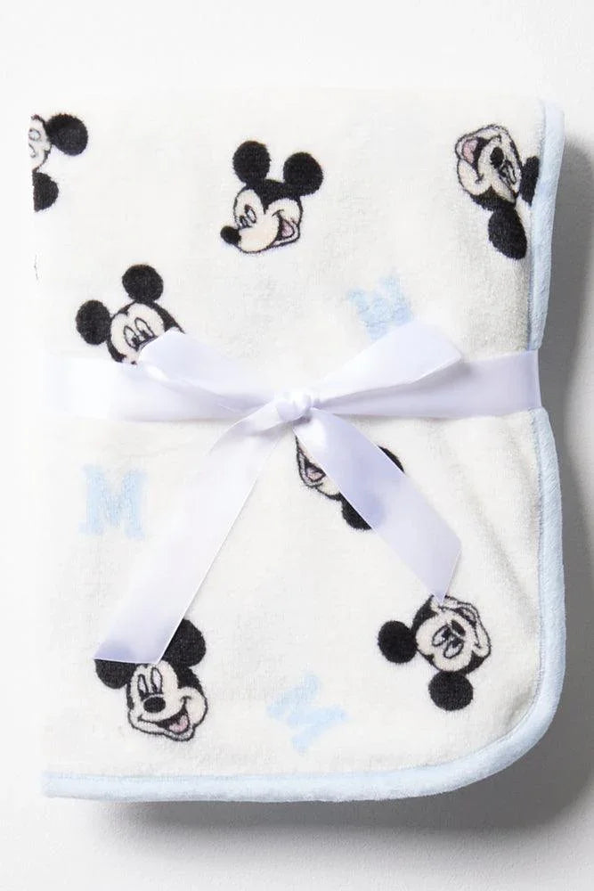 Mickey Mouse Blanket White Baby Bedroom Ackermans – Baby