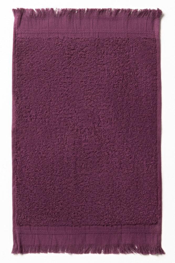 Fringe Guest Towel Purple
