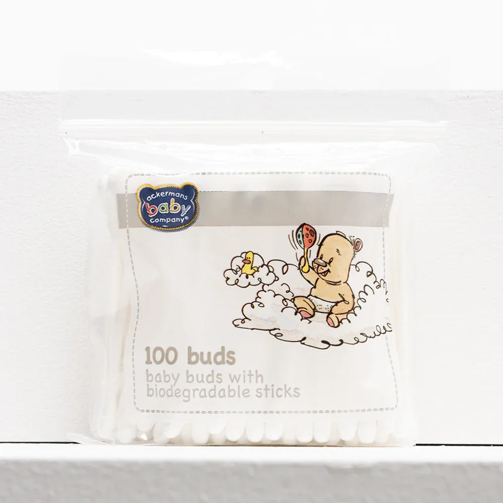 Baby Cotton Buds Zip Bag 100S