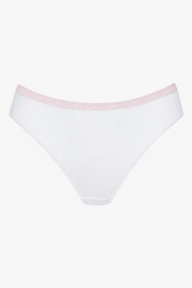 3 Pack Bikini Panties White, Grey & Black
