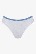 3 Pack Bikini Panties White, Grey & Black (3)
