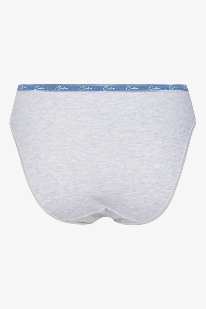 3 Pack Bikini Panties White, Grey & Black (4)