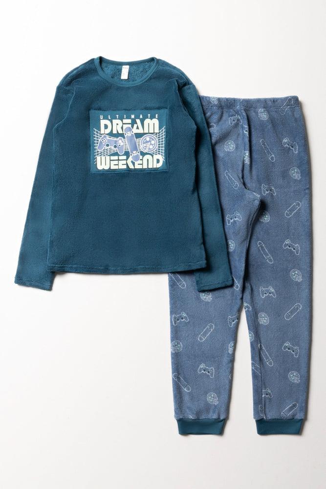 Dream Weekend Long Sleeve Pyjamas Blue Ackermans