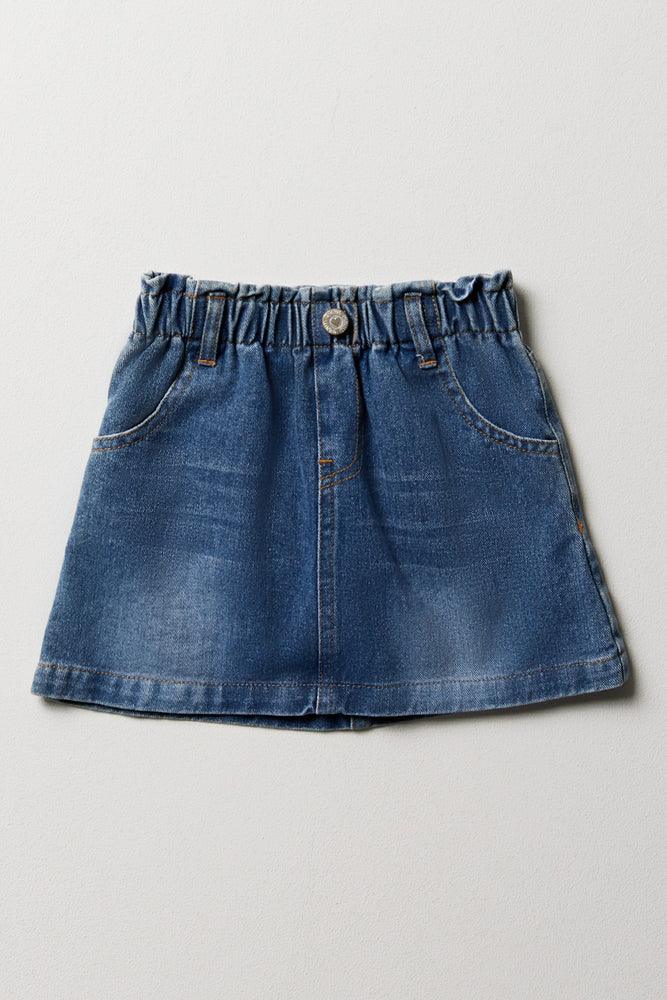 Topshop paperbag denim skirt discount