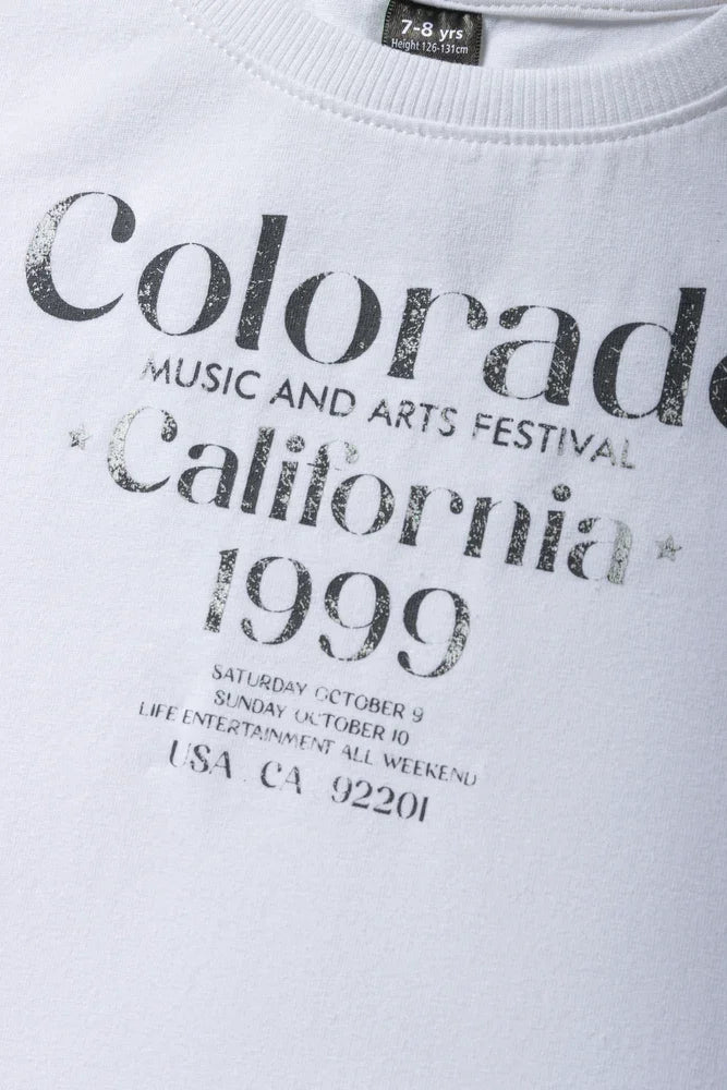 Colorado Short Sleeve T-Shirt White