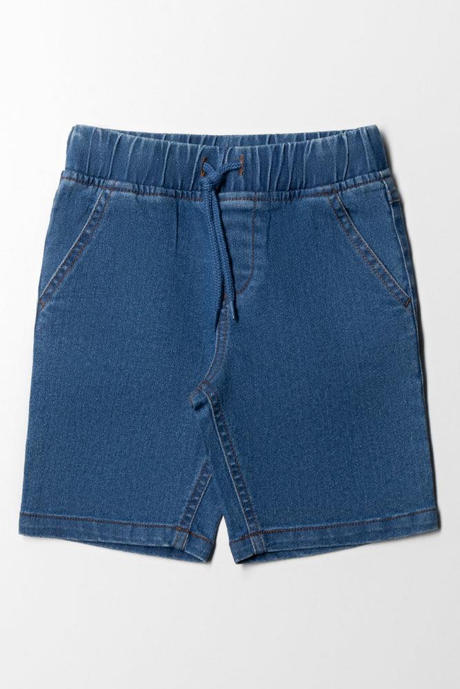 Ladies pull on denim shorts sale
