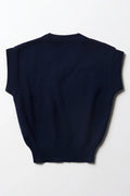Unisex School Sleeveless Jersey Navy (1)