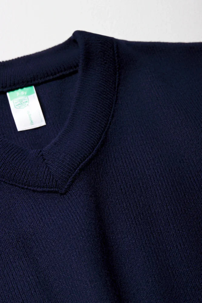 Unisex School Sleeveless Jersey Navy (2)