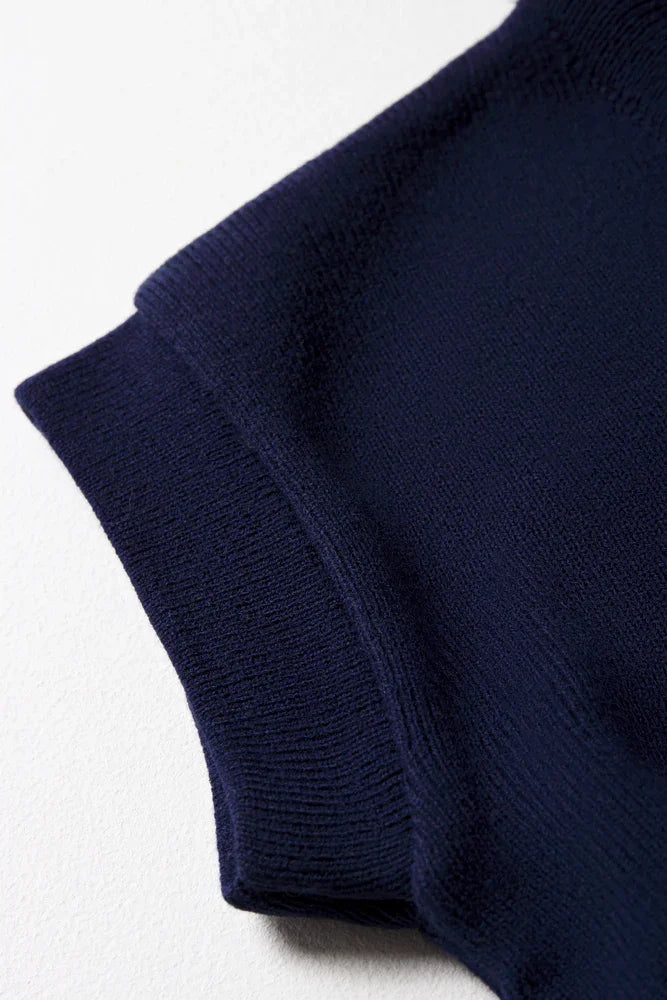 Unisex School Sleeveless Jersey Navy (3)