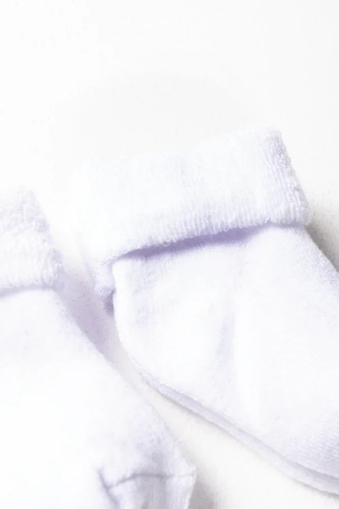 2 Pack Socks White