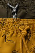 2 Pack Shorts Yellow & Dark Green (1)