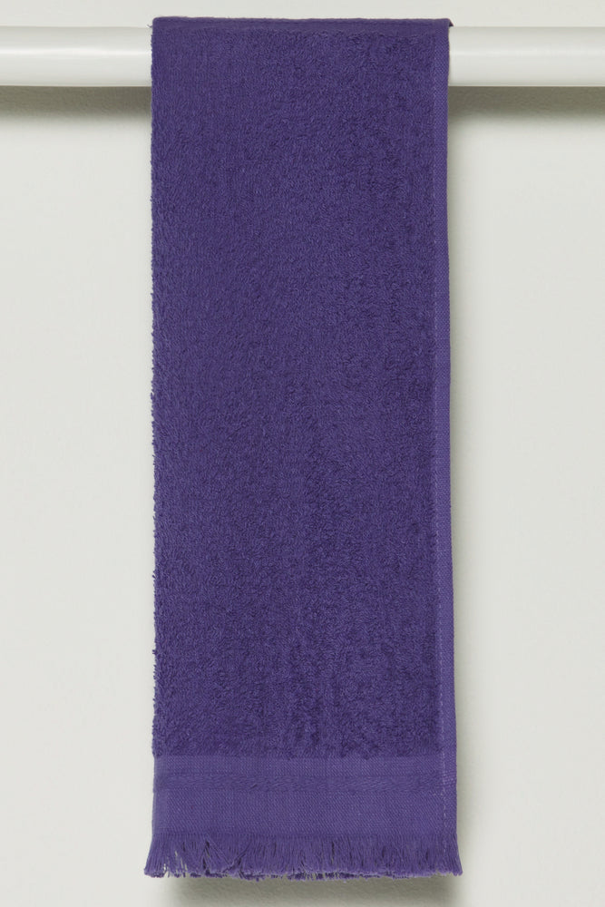Fringed Guest Towel Purple