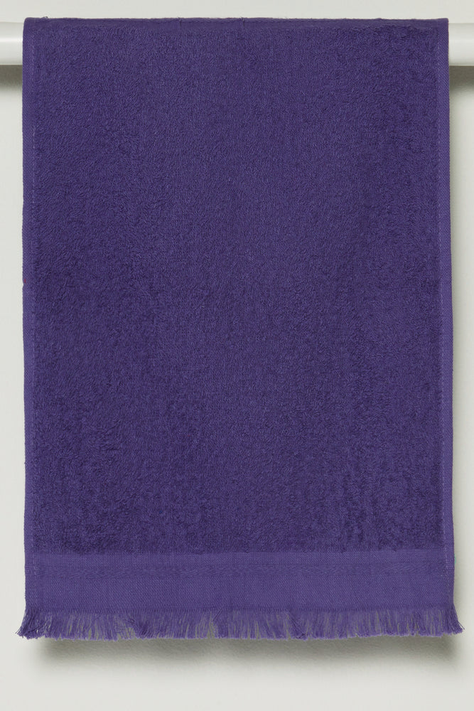 Fringed Guest Towel Purple