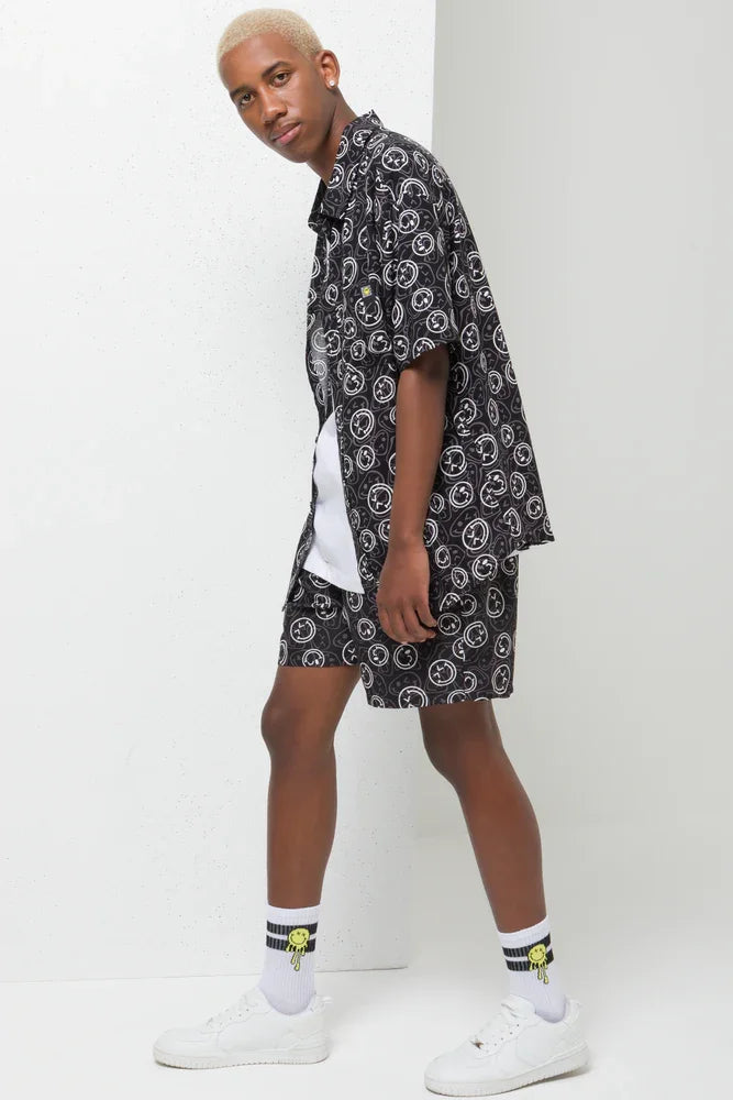 Smiley Resort Shirt Black