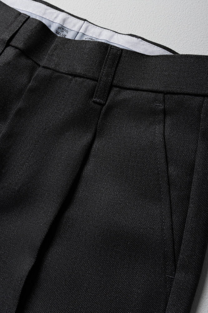 Boys School Turn Up Pants Grey