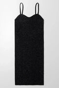 Seam-Free Strap Dress Black