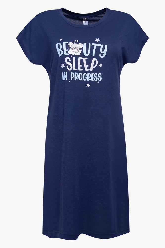 2 Pack Beauty Sleep Stars Sleepshirts Navy And Pink