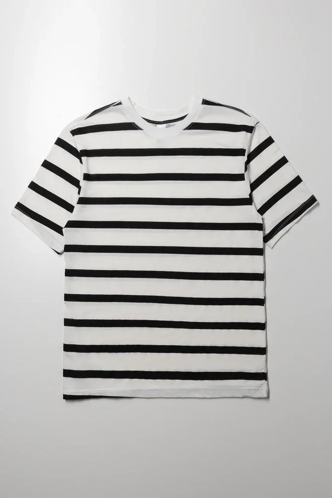 Stripe Short Sleeve T-Shirt White